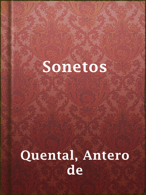 Title details for Sonetos by Antero de Quental - Available
